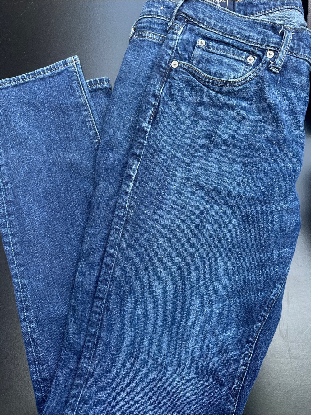 Abercrombie and Fitch Men's Classic Blue Jeans - Felix skinny